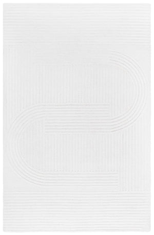 Safavieh Metro Elegant Hand-tufted Runner Rug For Hallways – Soft Wool & Cotton Blend, Modern Design, 5/8" Height Ivory 80% Wool,20% Cotton Met952a-5