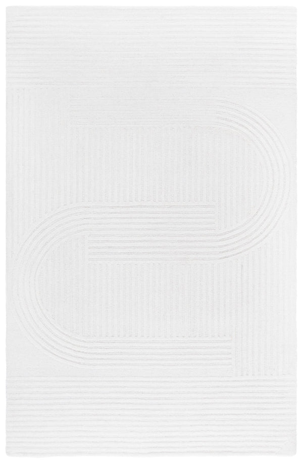 Safavieh Metro Elegant Hand-tufted Runner Rug For Hallways – Soft Wool & Cotton Blend, Modern Design, 5/8" Height Ivory 80% Wool,20% Cotton Met952a-5