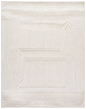 Safavieh Metro Elegant Hand-tufted Runner Rug For Hallways – Soft Wool & Cotton Blend, Modern Design, 5/8" Height Ivory 80% Wool,20% Cotton Met952a-8