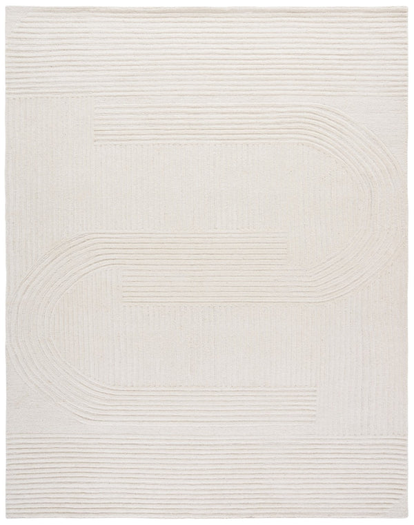 Safavieh Metro Elegant Hand-tufted Area Rug - Soft Wool And Cotton Blend For Modern Home Decor Style Ivory 80% Wool,20% Cotton Met952a-6r