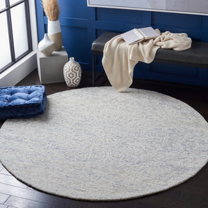 Safavieh Metro Hand-tufted Area Rug – Premium Indian Wool And Cotton For Timeless Elegance In Any Room Light Blue ,Ivory Indian Wool And Cotton With Latex Met993l-9