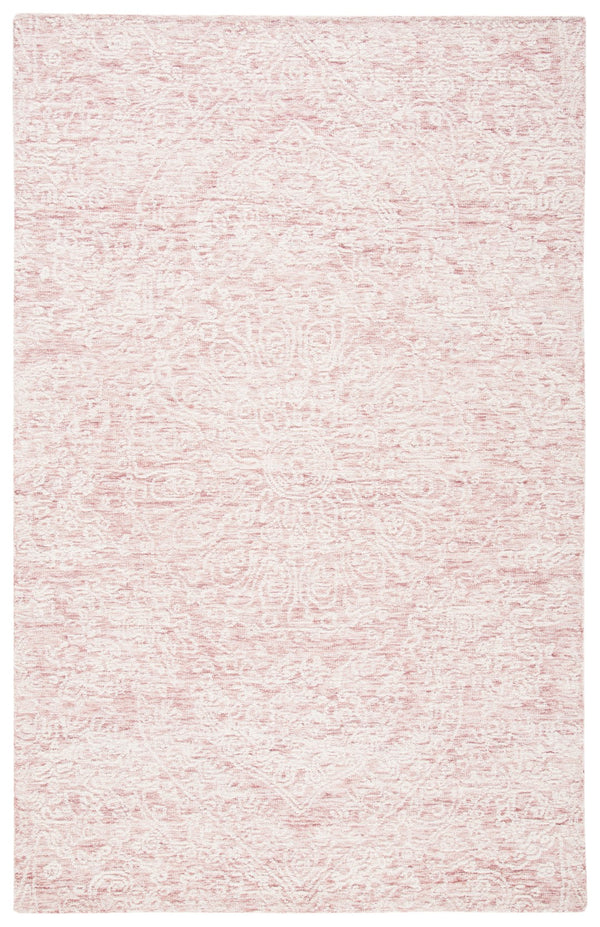 Safavieh Metro Hand-tufted Area Rug – Premium Indian Wool And Cotton For Timeless Elegance In Any Room Pink ,Ivory Indian Wool And Cotton With Latex Met993u-9