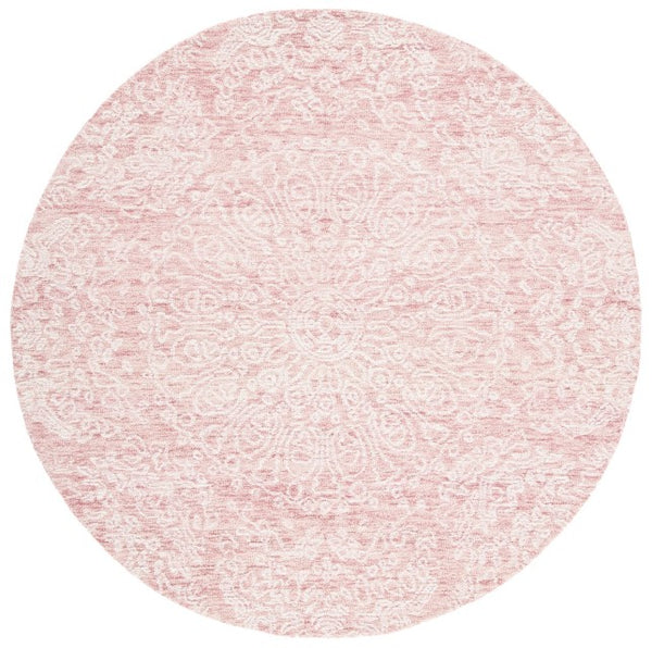Safavieh Metro Hand-tufted Area Rug – Premium Indian Wool And Cotton For Timeless Elegance In Any Room Pink ,Ivory Indian Wool And Cotton With Latex Met993u-9