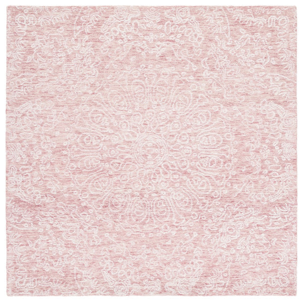 Safavieh Metro Hand-tufted Area Rug – Premium Indian Wool And Cotton For Timeless Elegance In Any Room Pink ,Ivory Indian Wool And Cotton With Latex Met993u-9