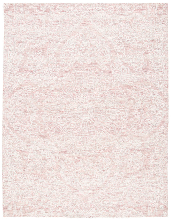 Safavieh Metro Hand-tufted Area Rug – Premium Indian Wool And Cotton For Timeless Elegance In Any Room Pink ,Ivory Indian Wool And Cotton With Latex Met993u-9