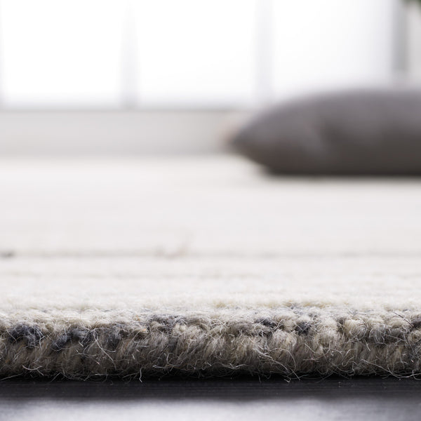 Safavieh Metro Exquisite Hand-tufted Area Rug In Premium Indian Wool For Timeless Elegance And Comfort Grey ,Ivory Indian Wool And Cotton With Latex Met995f-214