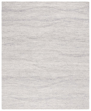 Safavieh Metro Hand-tufted Indian Wool & Cotton Area Rug - Elegant Round Design For Cozy Spaces And Style Grey ,Ivory Indian Wool And Cotton With Latex Met995f-8sq