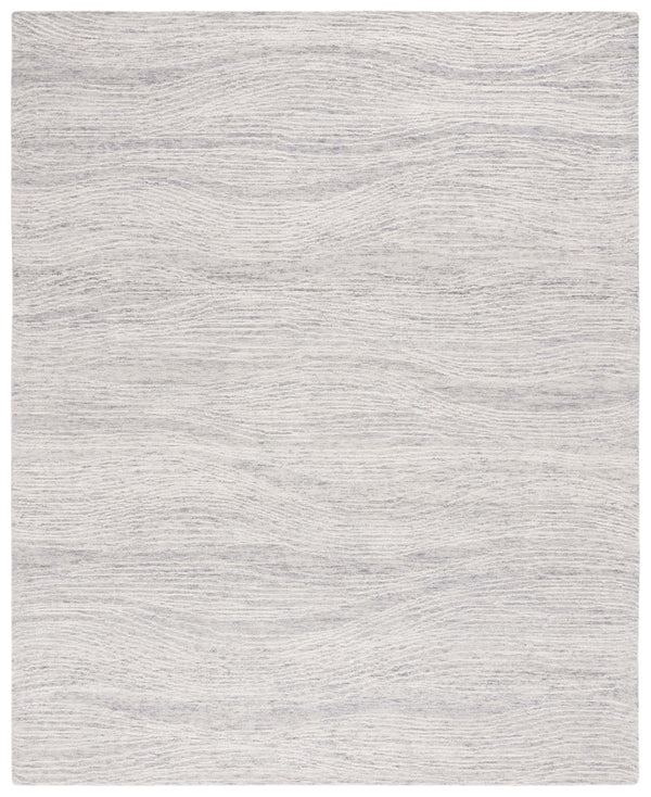 Safavieh Metro Hand-tufted Indian Wool & Cotton Area Rug - Elegant Round Design For Cozy Spaces And Style Grey ,Ivory Indian Wool And Cotton With Latex Met995f-8sq