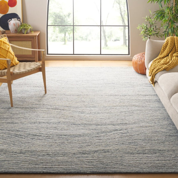 Safavieh Metro Hand Tufted Wool Cotton Area Rug Solid Neutral Pile for Modern Living Rooms MET995H-10
