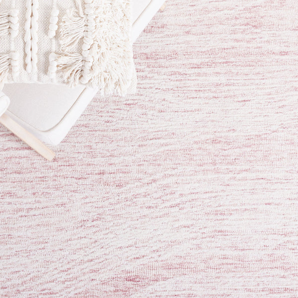 Safavieh Metro Exquisite Hand-tufted Area Rug In Premium Indian Wool For Timeless Elegance And Comfort Pink ,Ivory Indian Wool And Cotton With Latex Met995u-4sq
