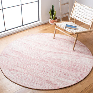 Safavieh Metro Exquisite Hand-tufted Area Rug In Premium Indian Wool For Timeless Elegance And Comfort Pink ,Ivory Indian Wool And Cotton With Latex Met995u-4sq