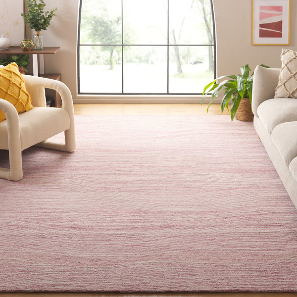 Safavieh Metro Exquisite Hand-tufted Area Rug In Premium Indian Wool For Timeless Elegance And Comfort Pink ,Ivory Indian Wool And Cotton With Latex Met995u-4sq