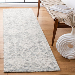 Safavieh Metro Hand‑Tufted Dark Grey Ivory Area Rug 8X10 — Plush Wool Pile, Timeless Pattern, Indian Craftsmanship 10'-0" x 14'-0" MET996H-10