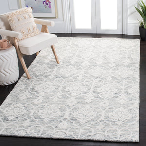 Safavieh Metro Hand‑Tufted Dark Grey Ivory Area Rug 8X10 — Plush Wool Pile, Timeless Pattern, Indian Craftsmanship 10'-0" x 14'-0" MET996H-10