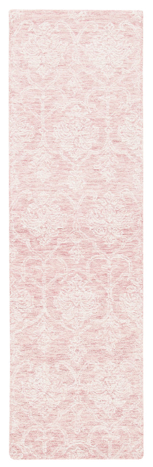 Safavieh Metro Hand-Tufted Pink And Ivory Area Rug 8X10 Wool-Cotton Blend Low-Pile Latex Backing, Elegant Transitional Decor 9'-0" x 12'-0" MET996U-9