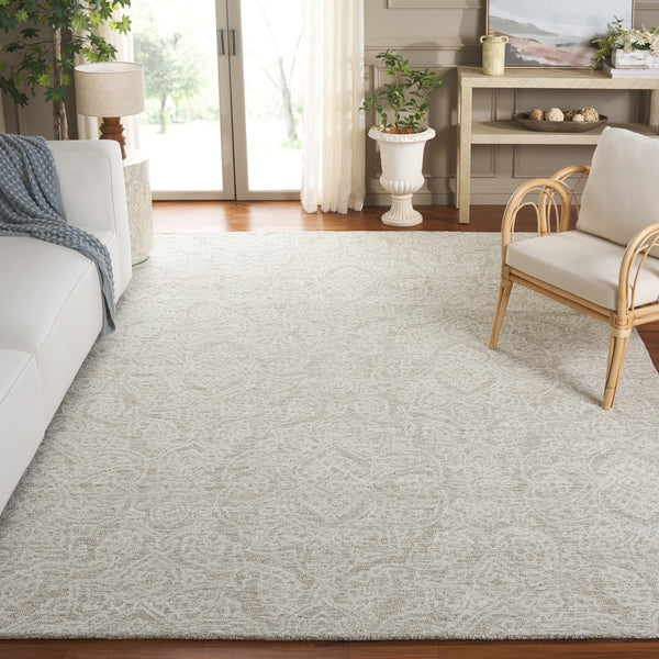 Safavieh Metro Hand-tufted Area Rug – Luxurious Indian Wool Blend With Timeless Elegance For Your Home Decor Natural ,Ivory Indian Wool And Cotton With Latex Met998a-24