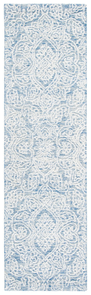 Safavieh Metro 998m Blue Ivory Blue ,Ivory Indian Wool And Cotton With Latex Met998m-2