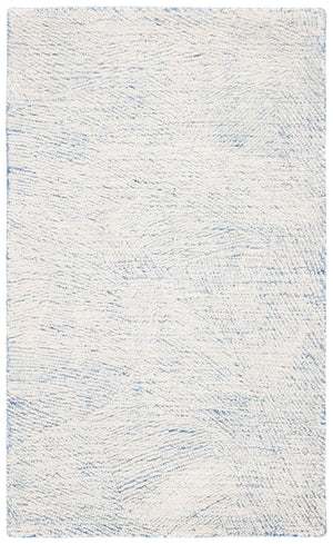 Safavieh Metro Elegant Hand-tufted Area Rug - Luxurious Indian Wool With Serene Ripple Design For Your Home Blue ,Ivory Fine Indian Wool Met999m-1115