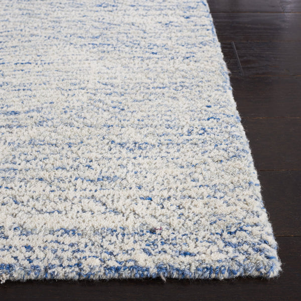 Safavieh Metro Elegant Hand-tufted Area Rug - Luxurious Indian Wool With Serene Ripple Design For Your Home Blue ,Ivory Fine Indian Wool Met999m-1115