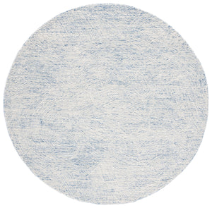 Safavieh Metro Elegant Hand-tufted Area Rug - Luxurious Indian Wool With Serene Ripple Design For Your Home Blue ,Ivory Fine Indian Wool Met999m-1115