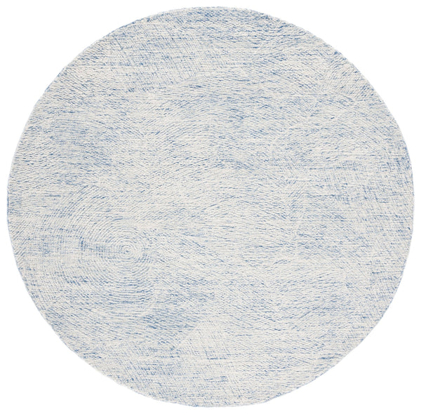 Safavieh Metro Elegant Hand-tufted Area Rug - Luxurious Indian Wool With Serene Ripple Design For Your Home Blue ,Ivory Fine Indian Wool Met999m-1115