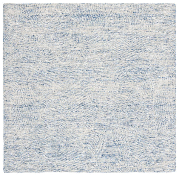 Safavieh Metro Elegant Hand-tufted Area Rug - Luxurious Indian Wool With Serene Ripple Design For Your Home Blue ,Ivory Fine Indian Wool Met999m-1115