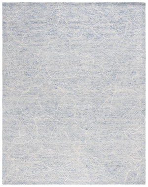 Safavieh Metro Elegant Hand-tufted Area Rug - Luxurious Indian Wool With Serene Ripple Design For Your Home Blue ,Ivory Fine Indian Wool Met999m-1115