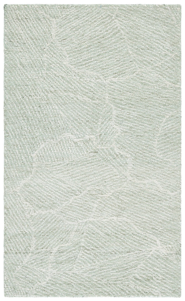Safavieh Metro Elegant Hand-tufted Area Rug - Luxurious Indian Wool With Serene Ripple Design For Your Home Sage ,Ivory Wool Pile Met999w-3