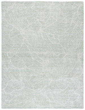 Safavieh Metro Elegant Hand-tufted Area Rug - Luxurious Indian Wool With Serene Ripple Design For Your Home Sage ,Ivory Wool Pile Met999w-3