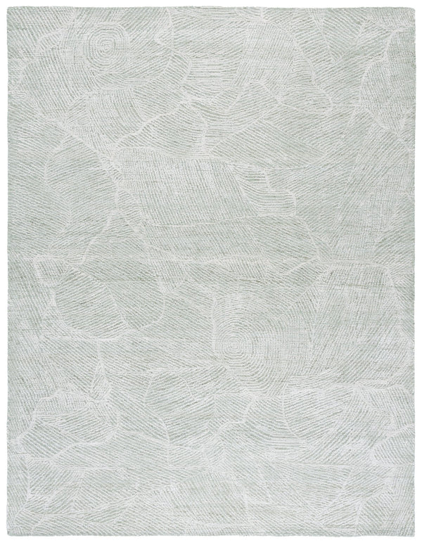 Safavieh Metro Elegant Hand-tufted Area Rug - Luxurious Indian Wool With Serene Ripple Design For Your Home Sage ,Ivory Wool Pile Met999w-3