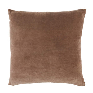 Jaipur Living Jaipur Living Mezza Stone Washed Cotton Velvet Throw Pillow Applique Trellis Accent Brown Poly Fill PLW103529