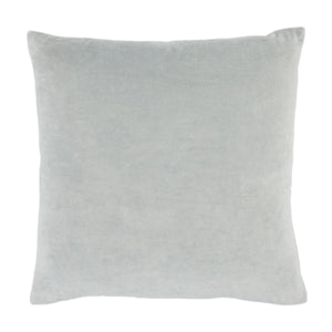 Jaipur Living Jaipur Living Azilane Cotton Velvet Pillow Cover with Lace Lattice Applique Accent Light Blue PLC102323