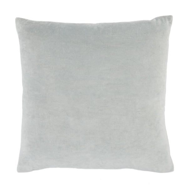 Jaipur Living Jaipur Living Azilane Cotton Velvet Trellis Applique Throw Pillow for Elegant Interiors Light Blue Down PLW103473