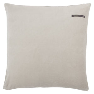 Jaipur Living Jaipur Living Mezza Stone Washed Cotton Velvet Throw Pillow Applique Trellis Accent Gray Poly Fill PLW103531