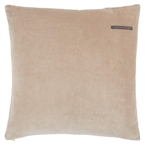 Jaipur Living Jaipur Living Mezza Stone Washed Cotton Velvet Throw Pillow Applique Trellis Accent Beige Poly Fill PLW103530