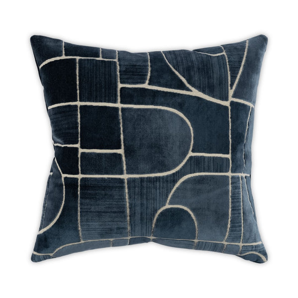Moss Home Aerial Decorative Pillow - Stylish Zipper Closure, Luxurious Blend Fabric, Custom-made Elegance Lapis 51% Viscose 30% Cotton 19% Polyester Mfab-aerlap-2222