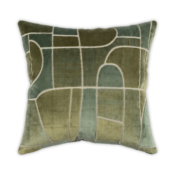 Moss Home Aerial Decorative Pillow - Stylish Zipper Closure, Luxurious Blend Fabric, Custom-made Elegance Leaf 51% Viscose 30% Cotton 19% Polyester Mfab-aerlea-2222