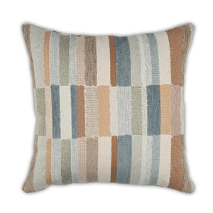 Moss Home Benji Multi Pillow - Luxurious Zippered Design With Knife Edge Finish For Ultimate Comfort And Style Multi 70% Polypropylene 30% Polyester Mfab-benmul-2222