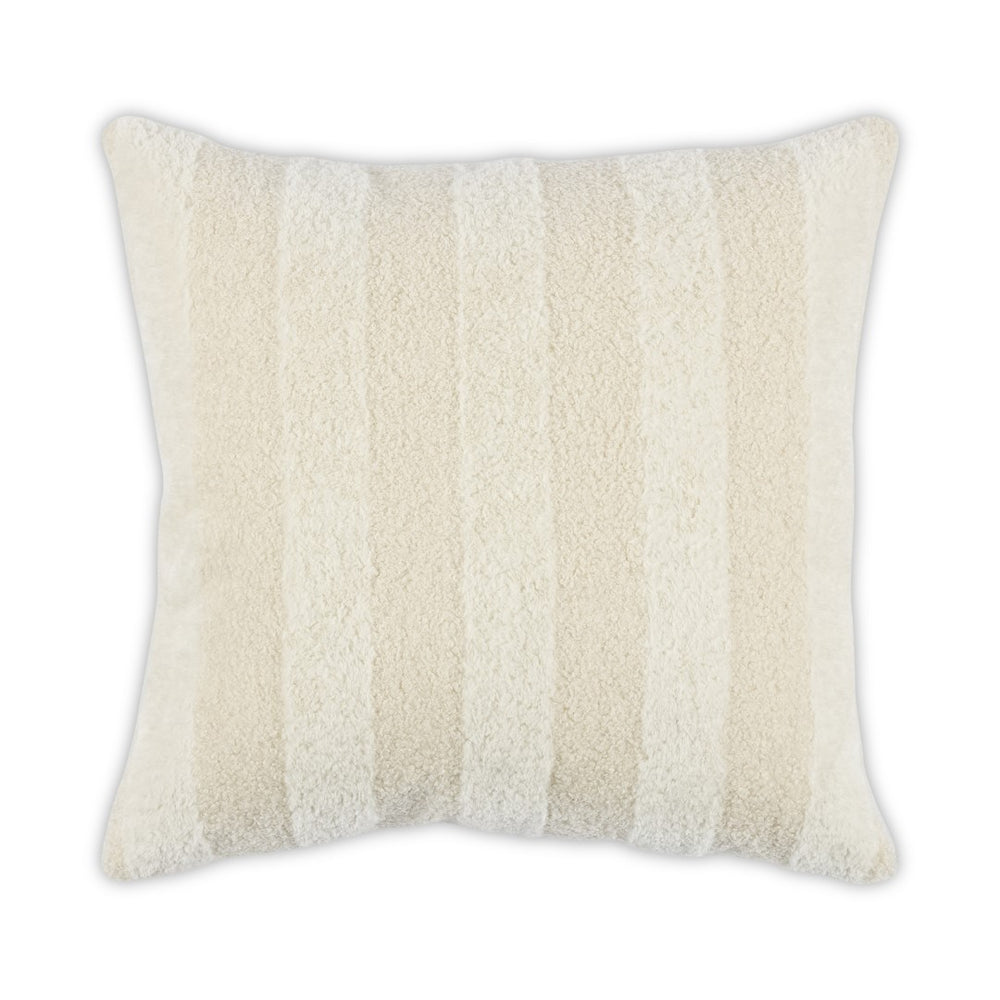 Moss Home Beverly Cream Pillow - Luxurious 100% Polyester, Zipper Closure, Elegant Knife Edge Finish, Custom Made Cream 100% Polyester Mfab-bevcre-2222