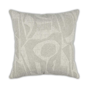 Moss Home Dante Pillow - Elegant Knife Edge Design With Durable Zipper Closure, Made To Order For Your Comfort Cement 100% Polyester Mfab-dancem-2222