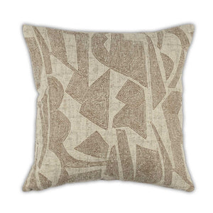 Moss Home Dante Pillow - Elegant Knife Edge Design With Durable Zipper Closure, Made To Order For Your Comfort Driftwood 100% Polyester Mfab-dandri-2222