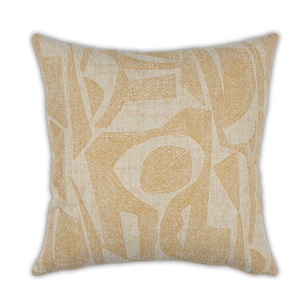 Moss Home Dante Pillow - Elegant Knife Edge Design With Durable Zipper Closure, Made To Order For Your Comfort Honey 100% Polyester Mfab-danhon-2222