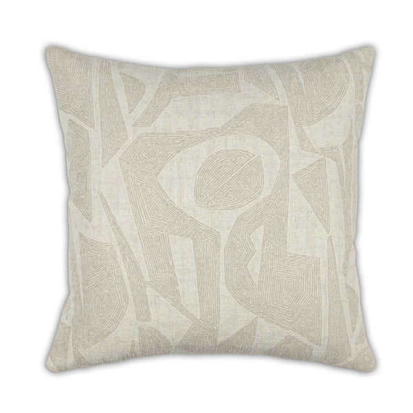 Moss Home Dante Pillow - Elegant Knife Edge Design With Durable Zipper Closure, Made To Order For Your Comfort Linen 100% Polyester Mfab-danlin-2222