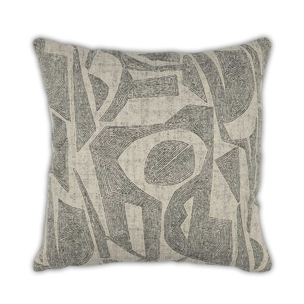 Moss Home Dante Pillow - Elegant Knife Edge Design With Durable Zipper Closure, Made To Order For Your Comfort Smoke 100% Polyester Mfab-dansmo-2222