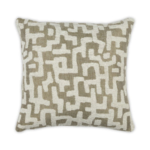 Moss Home Emory Decorative Pillow - Stylish Knife Edge Design, Durable Zipper Closure, Made To Order Comfort Artichoke 53% Polypropylene 39% Acrylic 8% Polyester Mfab-emoart-2222
