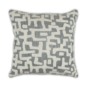 Moss Home Emory Decorative Pillow - Stylish Knife Edge Design, Durable Zipper Closure, Made To Order Comfort Blue 53% Polypropylene 39% Acrylic 8% Polyester Mfab-emoblu-2222