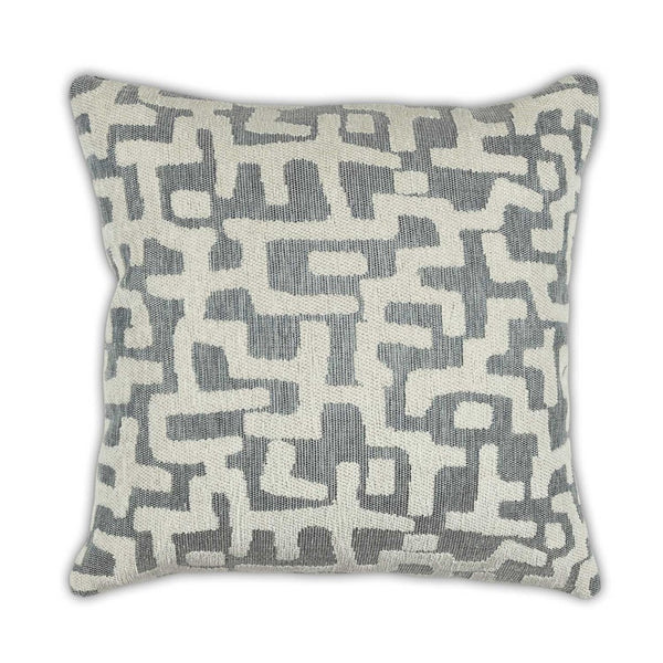 Moss Home Emory Decorative Pillow - Stylish Knife Edge Design, Durable Zipper Closure, Made To Order Comfort Blue 53% Polypropylene 39% Acrylic 8% Polyester Mfab-emoblu-2222