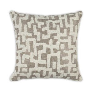 Moss Home Emory Decorative Pillow - Stylish Knife Edge Design, Durable Zipper Closure, Made To Order Comfort Flax 53% Polypropylene 39% Acrylic 8% Polyester Mfab-emofla-2222