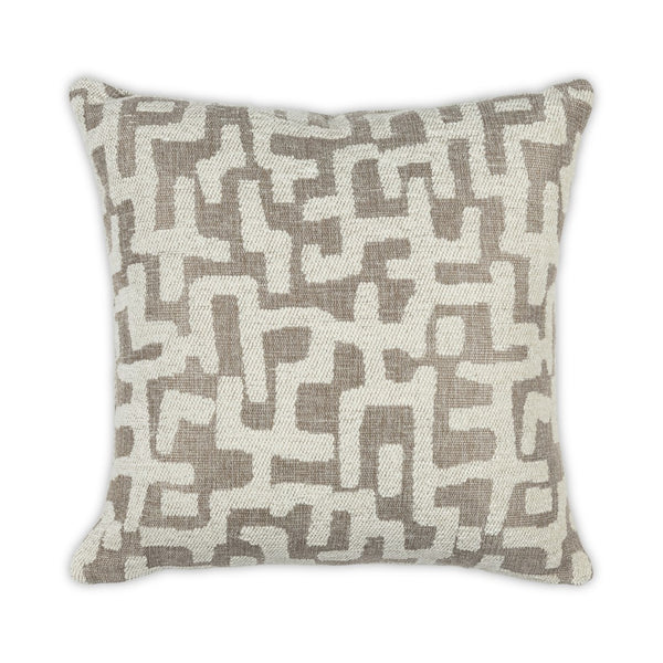 Moss Home Emory Decorative Pillow - Stylish Knife Edge Design, Durable Zipper Closure, Made To Order Comfort Flax 53% Polypropylene 39% Acrylic 8% Polyester Mfab-emofla-2222