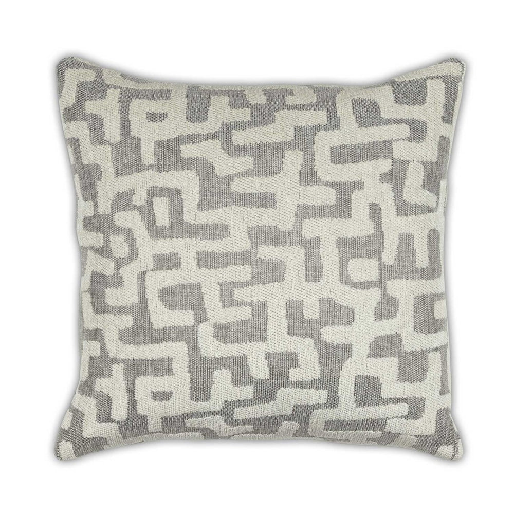 Moss Home Emory Decorative Pillow - Stylish Knife Edge Design, Durable Zipper Closure, Made To Order Comfort Nickel 53% Polypropylene 39% Acrylic 8% Polyester Mfab-emonic-2222